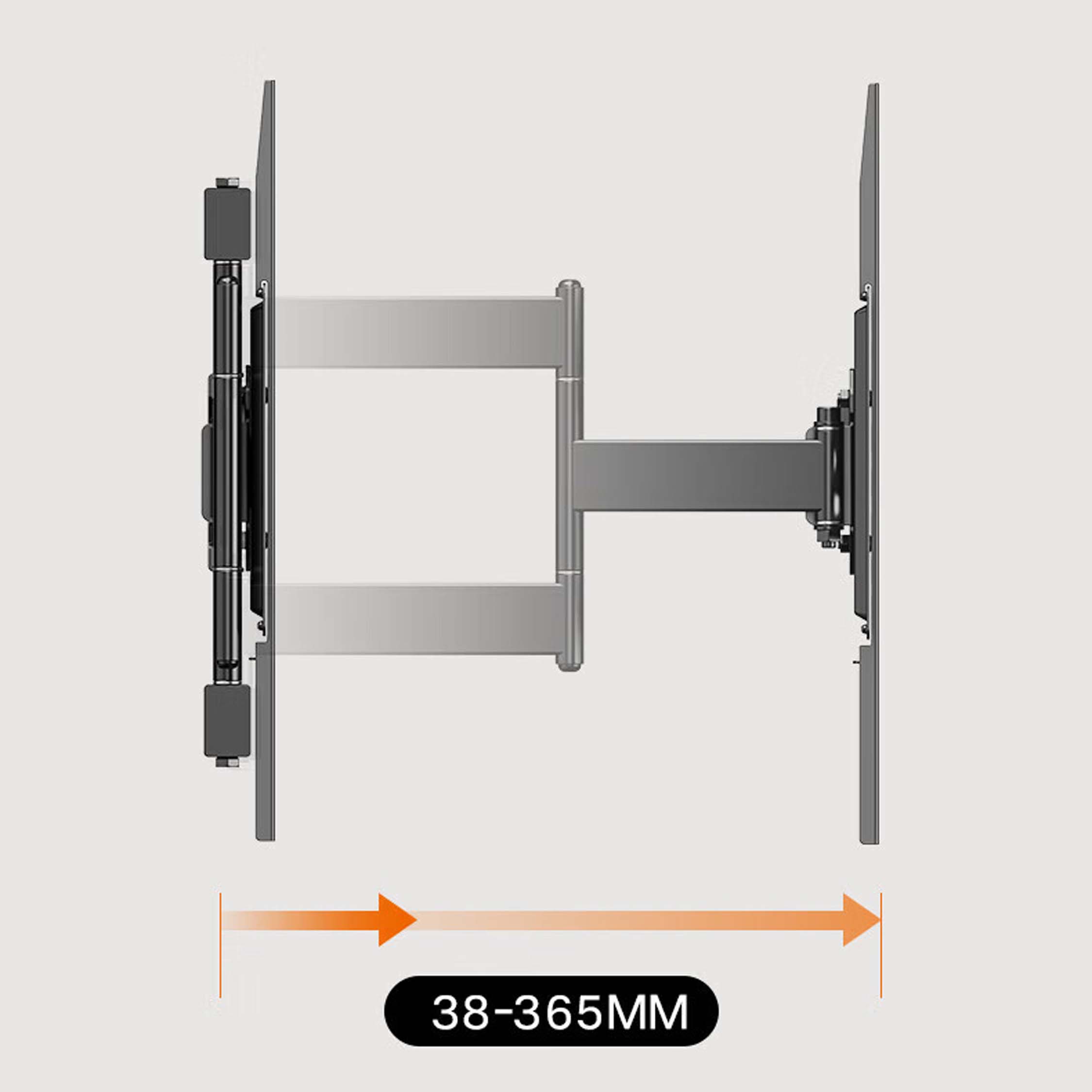 Slim profil uchwyt TV 3,8 cm od ściany